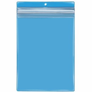 Preisvergleich Produktbild VELOFLEX 5 x Schnellverschlussbeutel Velobag A5 PVC blau