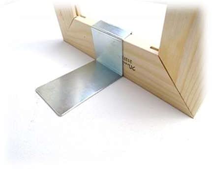 2er Pack Keilrahmen Aufsteller als Standfuß, Tischaufsteller oder Klemmaufsteller für Keilrahmenleisten bis ca. 60cm Standhöhe Cover