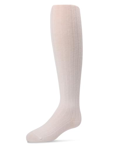 MeMoi Girls' Essential Ribbed Cotton Tights