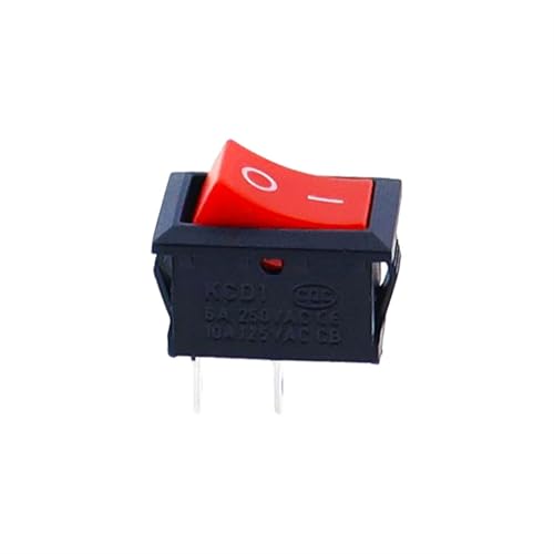 Interruptor de barco KCD1 basculante SPST con encendido y apagado de alta precision roja