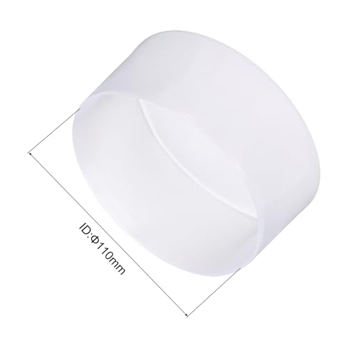 Image of uxcell 4pcs Rubber End Caps 110mm ID Vinyl Round End Cap Cover Screw Thread Protectors Clear, 50mm Height