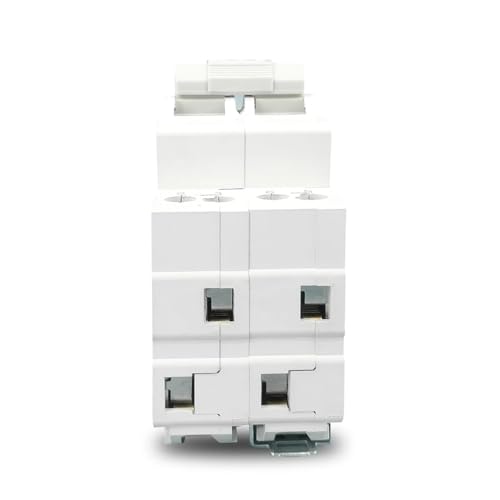 Disjoncteur de sécurité à interrupteur transfert manuel double alimentation 2P 63A MTS modulaire