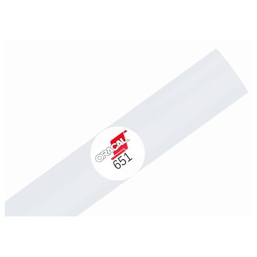 ORACAL 651 Glossy Permanent Vinyl 12 Inch x 10 Feet - White