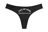FUCK ME HARD, Hubby Will Clean Up The Mess - Black Thong - Choose Your Text Color - Sexy Underwear HotWife Swingers Cuckold MFM Hot Wife (M, Silver Glitter)