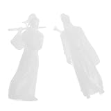 BEBEMOKO 2 Stück Miniatur Antike Chinesische Figuren Kleiner Youxia Skulpturen Aus Kunststoff Für Bonsai Schreibtischdeko Büro Einrichtungszubehör