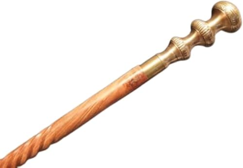 Authentic Gift Collection Antique Brass Victorian Golden Knob Head Handle Wooden Fashionable Walking Cane Royal Looking Daily use Cane for Men - Women Senior Citizen