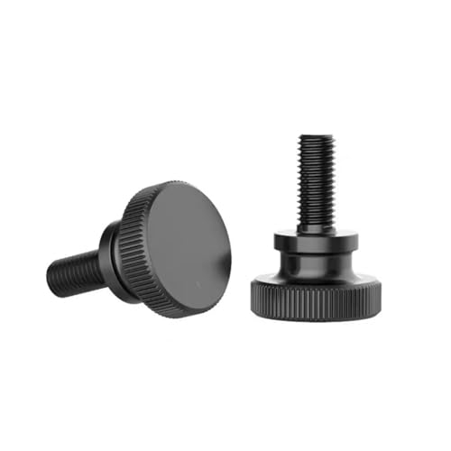 黒 GB834 DIN 464 ローレットヘッド ローレットつまみネジ 手締めカーテンネジ(16mm,M5 (5Pcs))