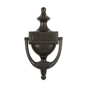 Victorian Rope Design Door Knocker Finish: Oil-Rubber Bronze