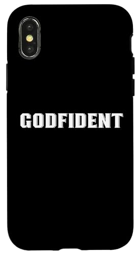 Godfident �N���X�`���� �M�� �_�ւ̐M�� �@������ �X�}�z�P�[�X iPhone X/XS �p
