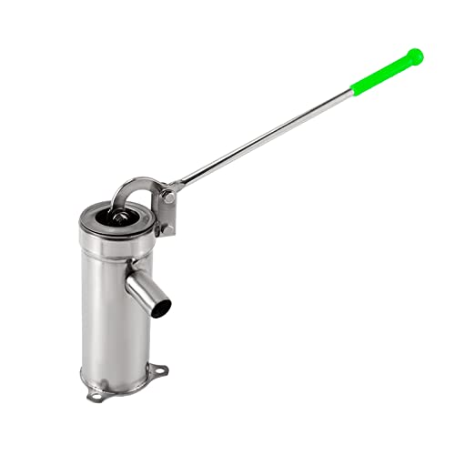 Brunnenpumpen,Saugpumpe,Wasserpumpe Tiefbrunnenwasserpumpe,Edelstahl Manuelle Wasserstrahlpumpe Hausbrunnen Hand Shake Saugpumpe Grundwasser für Haus, Hof, Garten, Bauernhof