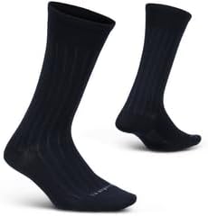 Feetures Everyday Ultra Light Cushion Crew Sock for Men - Moisture-Wicking Socks