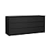 Tvilum Scottsdale 6 Drawer Double Dresser in Black Woodgrain