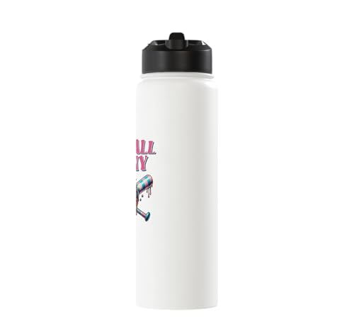 Retro Baseball Nanny Gifts For Mothers Day Baseball Lovers Stainless Steel Insulated Water Bottle