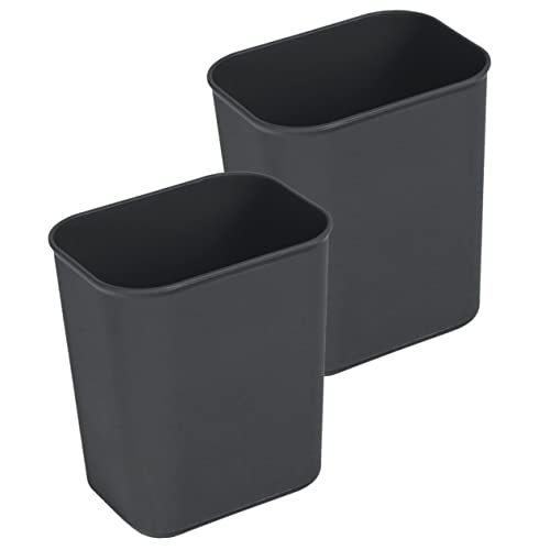Amosfun 2Stücke Rechteckige Papierkörbe Grau Büro