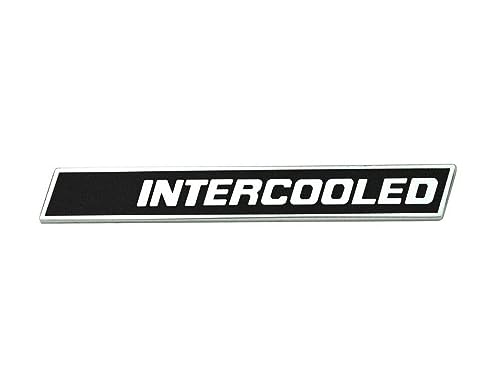 Image of 2pcs for 1986-87 Grand National T Type Intercooled Logo Fender Emblem 3D Badge Nameplate Letter Replacement for G-M 25526372 (Silver Black)