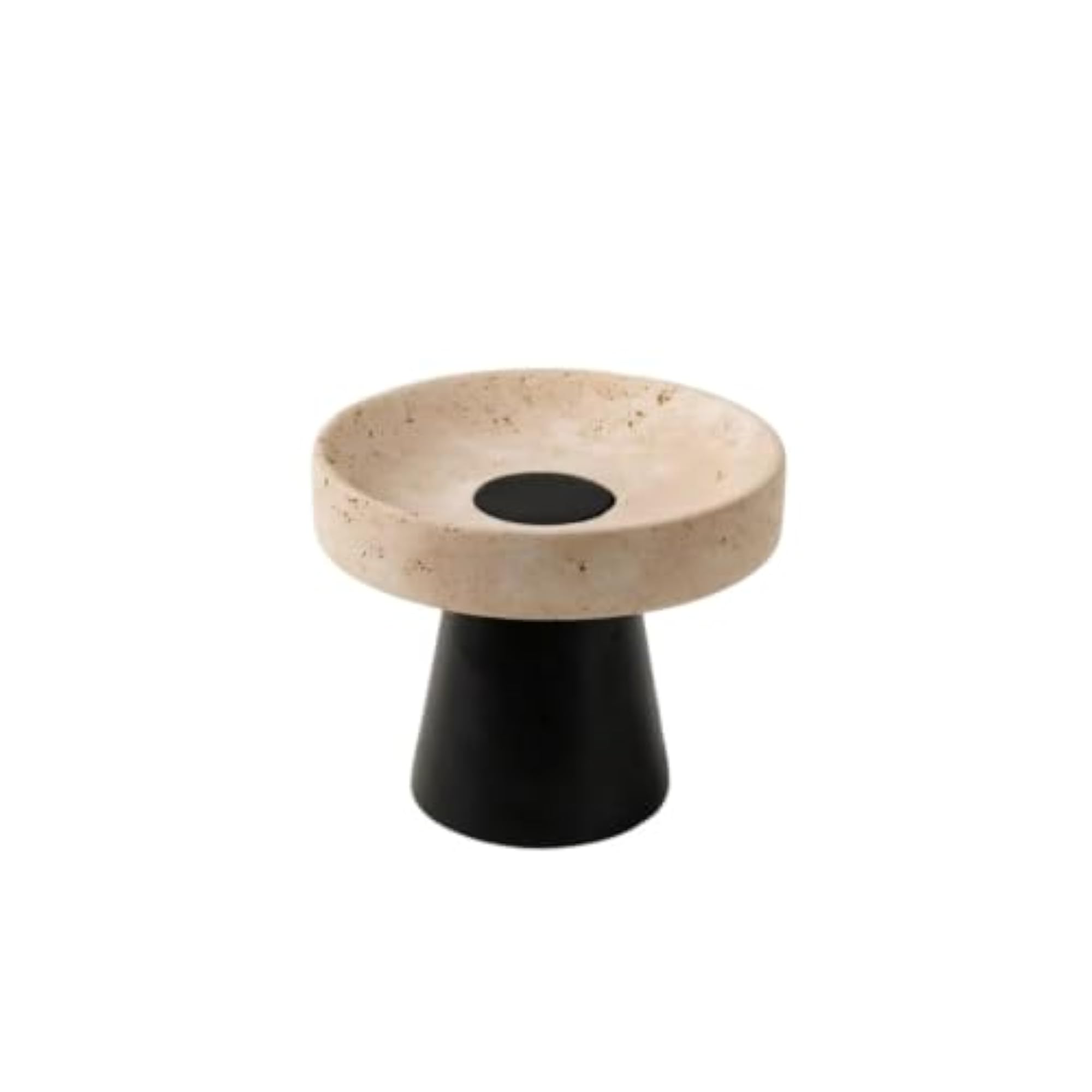 Decorative Stone Tray with Pedestal for Elegant Home Styling