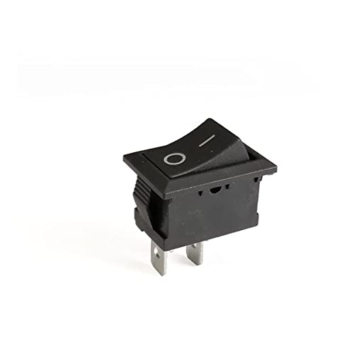 Interrupteur à bascule KCD1 2 broches 250V interrupteur de position snap-in noir - 2