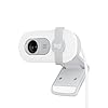 Logitech Brio 100 Webcam Full HD pour réunions/Streaming, équilibre Auto de l'éclairage, Micro intégré, volet de confidentialité, USB-A, pour Microsoft Teams, Google Meet, Zoom - Blanc