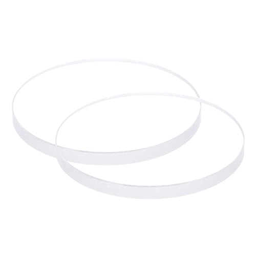 sourcing map 2 piezas de cristal transparente para reloj, 31 mm de diámetro, 3 mm de grosor, redondo, mineral plano, alta transmisión, pieza de repuesto para reparación de relojeros