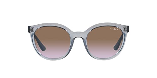 Vogue Eyewear Women's Vo5427S Oval Sunglasses, Violet Gradient Brown, 50 mm