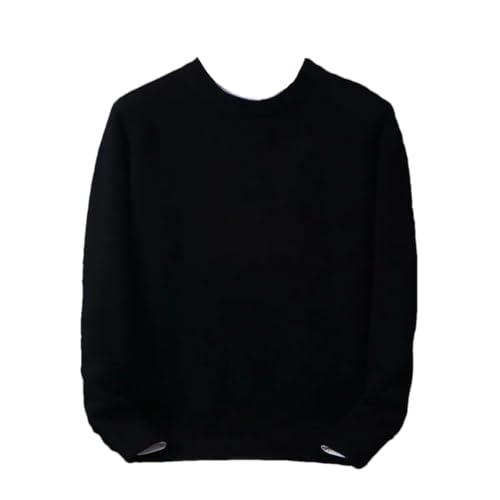 Men's Sweater O-Neck Pullover Loose Oversize Long-Sleeved Knit Bottoming Sweater