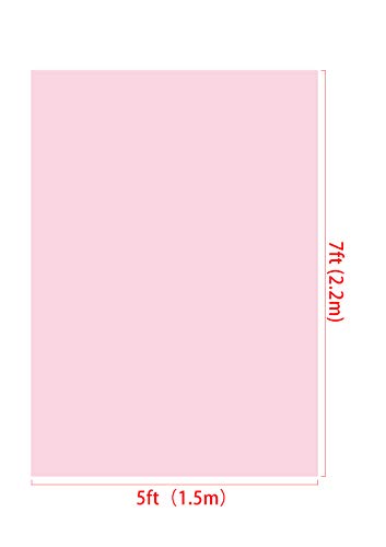 Kate 5X7Ft Pure Pink Backdrops Light Pink Solid Color Background Cotton Studio Photo #TOP2
