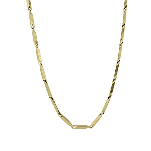 Chaîne Figaro en argent pour homme et garçon de 3 à 50 cm en acier inoxydable YZYSHHX