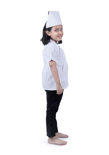 Image of BookMyCostume Nurse Sister with Cap Medical Community Helper Kids Fancy Dress Costume 10-12 years