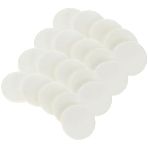 JEWEDECO Almohadillas Difusoras de Algodón de Color Repuesto para Collar Difusor de Aceites 200 Reemplazables para Medallón Aromaterapia y Adecuadas para Sensible