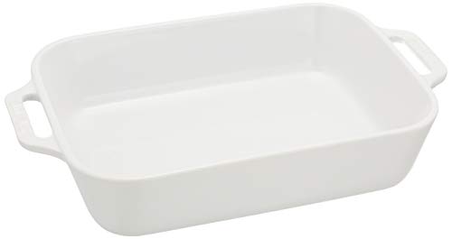 staub �X�g�E�u �u ���N�^���M�����[ �f�B�b�V�� �z���C�g 27×20cm �v �Z���~�b�N �O���^���M �I�[�u�� �d�q�����W�Ή� �y���{���K�̔��i�z Dish 40508-593