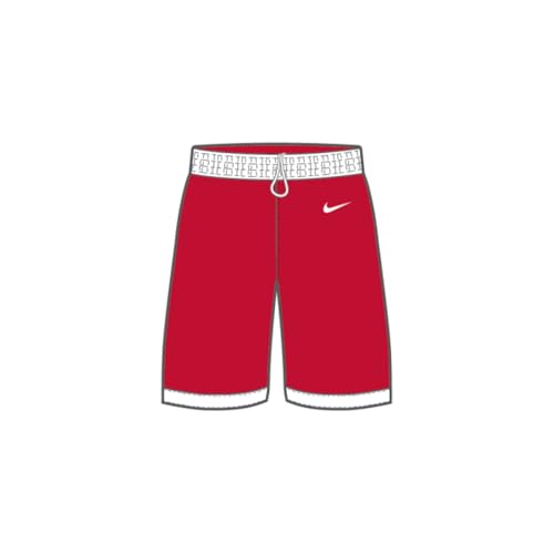 Short basketball homme Nike Team25 bermuda sport rouge university vêtements de basket