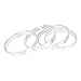 X AUTOHAUX 4pcs 67.1 to 65.1 mm Aluminium Alloy Car Hub Centric Rings Wheel Bore Spacer