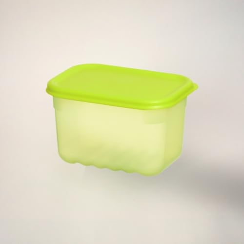 Image of LocknLock Fresh-Block Food Container 640 ml (Set of 1) | Storage Containers for Fridge | Vegetable & Fruit Storage Containers for Fridge, Airtight Storage, BPA Free, Microwave & Dishwasher Safe