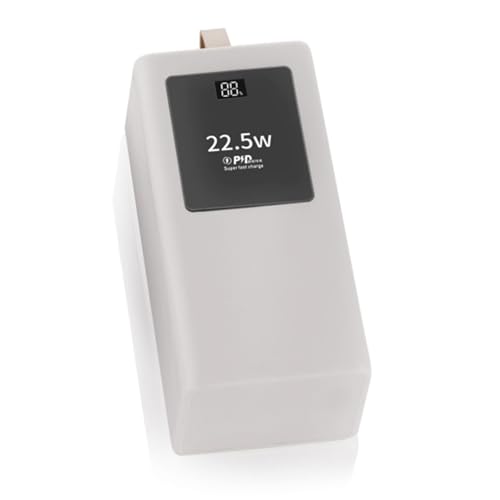 JSGHGDF Batería externa recargable de 22,5 W, sistemas de batería intercambiables, tecnología de protección múltiple, USB A C, kit de carga desmontable