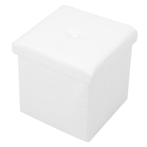 PRETYZOOM Sturdy Box Bench Large 27l Storage Cube for Toys Books Lightweight Portable for Home Mall and Travel