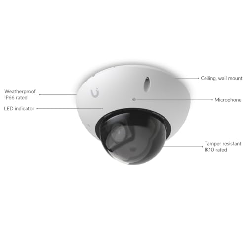 Image of Ubiquiti UniFi G6 Pro Dome Camera - White (UVC-G6-Pro-Dome-W)