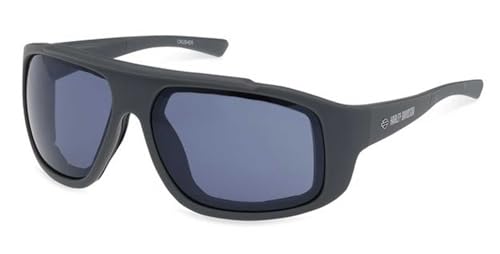 Harley-Davidson Men's Crusher Sunglasses, Matte Gray Frames & Smoke Lenses
