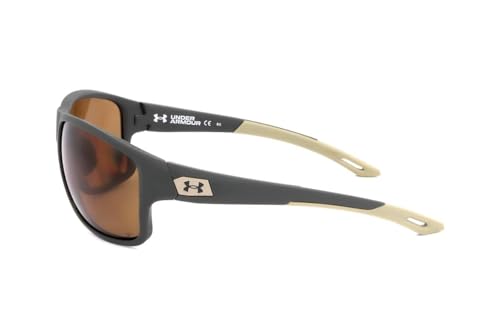 Under Armour Mens Under Armour Male Style Ua 0004/S Sunglasses, Green/Polarized Brown, 65mm 16mm US3
