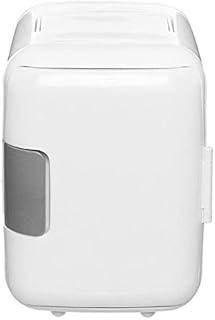 JINKEBIN. Lodówka samochodowa 4L Car Lodówka Elektryczna Przenośna Mini Lodówka Ogrzewanie Zamrażarka 12V / 220V Sprężarka do samochodów Home Office Picnic -5~65 (Color Name : White)