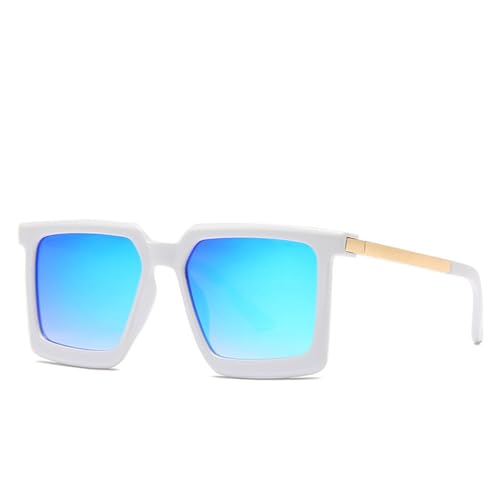 Lunettes de soleil de luxe vintage MUTYNE avec monture géométrique carrée noire classique