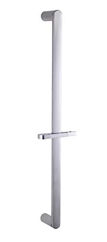 Cheapest 🛒 Kelica Solid Wall Mount Brass Hand Shower Slide Bar for Handheld Shower Head Chrome