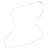 585 Gelbgold Luigi Merano Collier Ankerkette Diamantiert Mit Zwischenteilen Gold, 45 Cm 585 Gelbgold