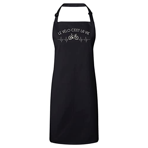 Tablier Cuisine France Cyclisme anti-taches pour cuisinier passionné de VTT