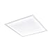 EGLO LED Panel Salobrena 1, Deckenlampe modern, Wohnzimmerlampe, LED Deckenleuchte aus Aluminium, Kunststoff, Bürolampe in Weiß, LED Küchenlampe, Flurlampe Decke neutralweiß, L x B 62 cm