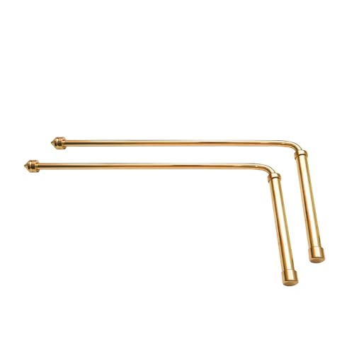 Image of Brass Dowsing Rods Pair for Vastu | DIAMETER-8MM | Reiki & Energy Healing | L Divining Rods | Ideal for Finding Underground Water & Geopathic Stress| Only 2 Rods