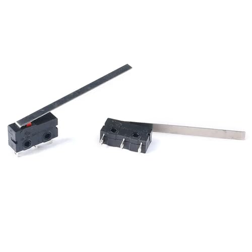 Micro-interrupteur de fin de course SPDT 5A avec levier à arc 55mm pour circuit PCB, Lot de 20pcs