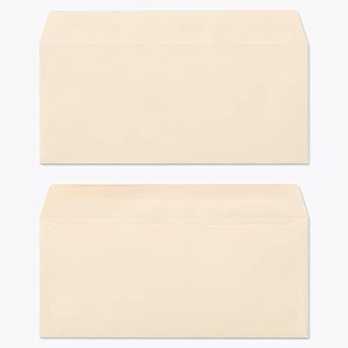 山櫻 封筒 洋4 カマス貼 ECベージュ 紙厚100g 〒枠ナシ 100枚 / A4三折用 パステルカラー 無地 郵便番号枠なし 00405102-0100