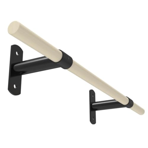 YGUOSANG Wall Mount Pull Up Bar,Wood Wall Mount Gym Chin-Up for Upper Body Workout