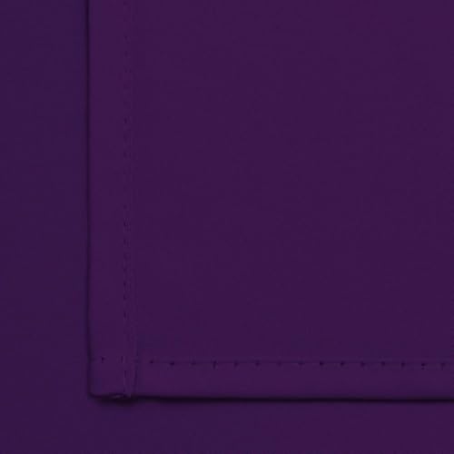 Yakamok Purple Blackout Curtains for Bedroom,Thermal Insulated Blackout Grommet Top Drapes Short Curtains for Living Room,38x36 Inch, 2 Panels