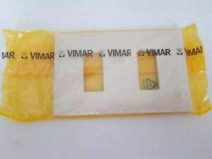  PLACCA VIMAR 8000 2 FORI COLORE AVORIO 08636.A 8636.A 08636 8636 2 MODULI PLACCA